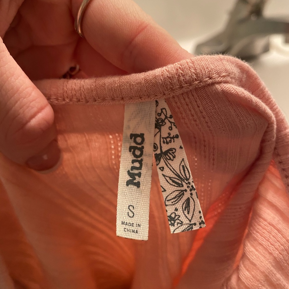 Pink Button up Tank Top - Picture 3 of 3